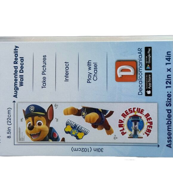 NEW NICKELODEON PAW PATROL Chase Wall Decal with FREE APP Augmented Reality - Picture 2 of 3